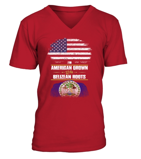 Belizean-American awesome T-Shirt V-Neck T-shirt
