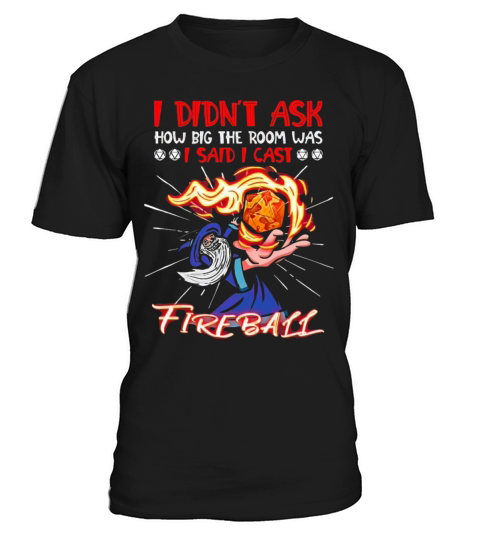 I Cast Fireball Wizard Sorcerer Men's T-Shirt