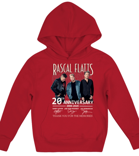 Rascal Flatts 20th anniversary 2000-2020 signed thank memories shirt - 16oz Glass Beer Mug Kids Hoodie