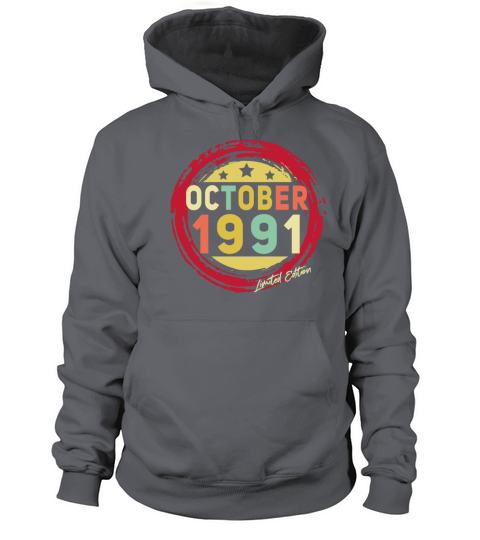 Vintage October 1991 Limited Men's Hoodie