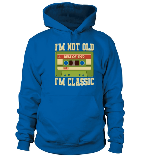 Im Not Old Im A Classic 1979 42 Vintage Cassette Men's Hoodie