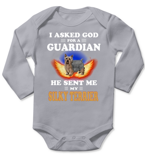God Sent Me My SILKY TERRIER Long Sleeve Baby One-Piece