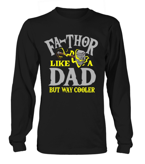 Father Thor Hammer Odin Viking fun gift Men's Long Sleeve
