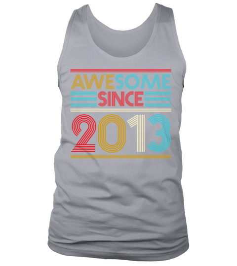 7th Birthday Gifts - Awesome Since 2013 Men's Tank Top