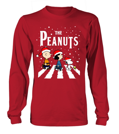 The Peanuts Snoopy Abbey Road Christmas Long sleeved Unisex