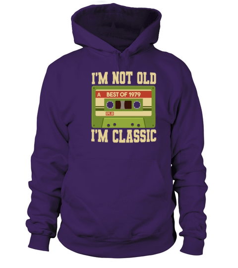 Im Not Old Im A Classic 1979 42 Vintage Cassette Women's Hoodie
