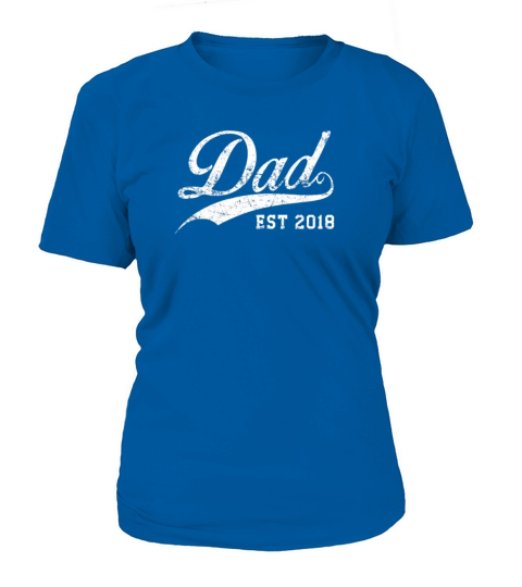 Mens Dad Established 2018 Fathers Day T Shirt Women's T-Shirt