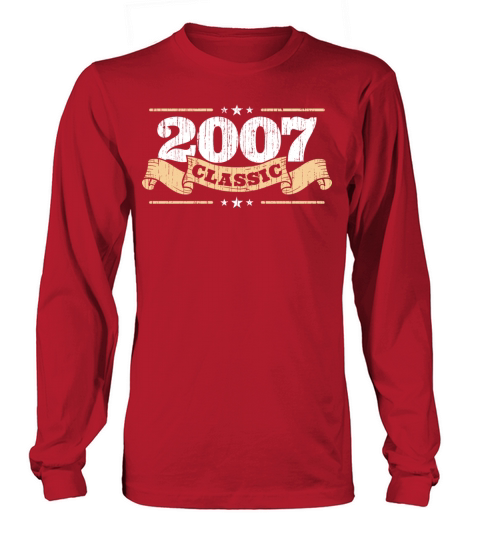 Anniversary 2007 Classic Matching Couple Distresse Women's Long Sleeve