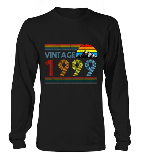 21st Birthday Vintage Born In 1999 Gift Men's Long Sleeve