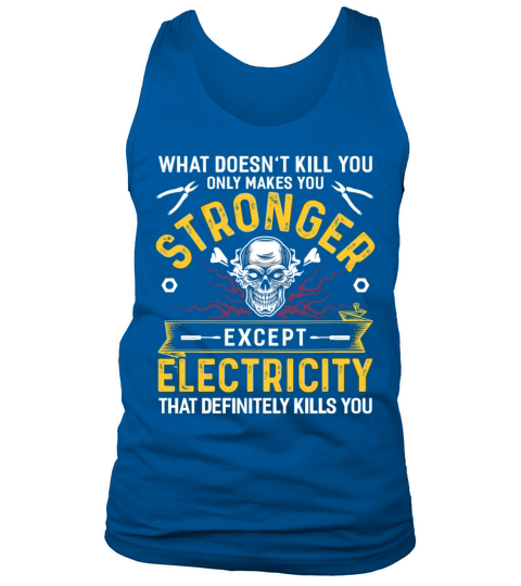 Electrician Electricity Electronics Electric Gift Men's Tank Top