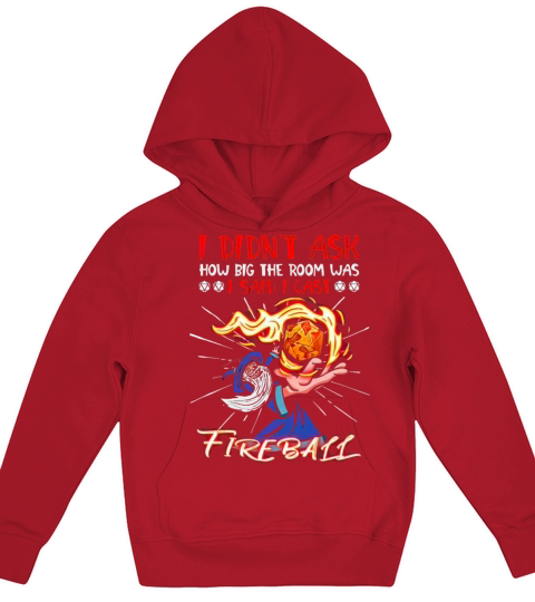 I Cast Fireball Wizard Sorcerer Kids Hoodie