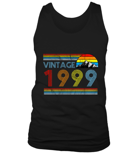 21st Birthday Vintage Born In 1999 Gift Men's Tank Top