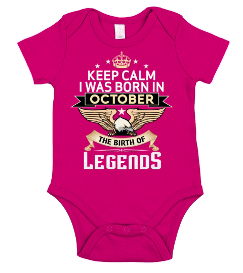 BORN IN OCTOBER Short Sleeve Baby One-Piece