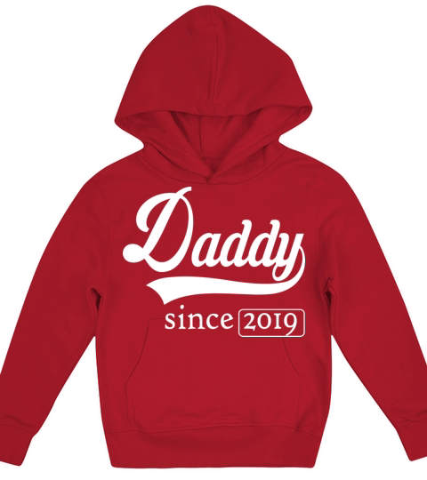 daddy since 2019 Kids Hoodie