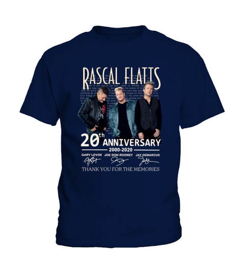Rascal Flatts 20th anniversary 2000-2020 signed thank memories shirt - 16oz Glass Beer Mug Kids T-Shirt