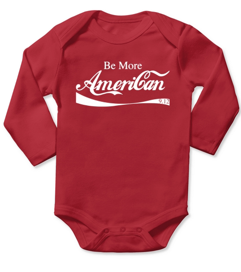 Be more american Long Sleeve Baby One-Piece