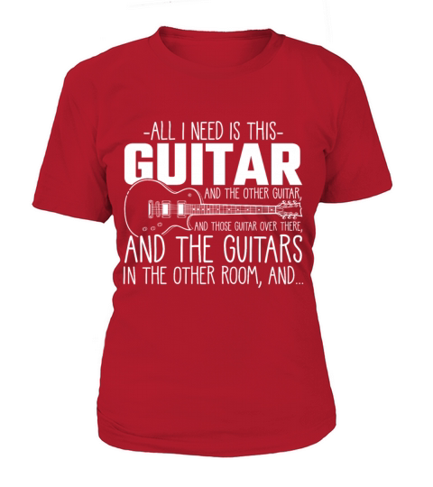 Guitar addicted Musician Music Instrument Hoarding Women's T-Shirt