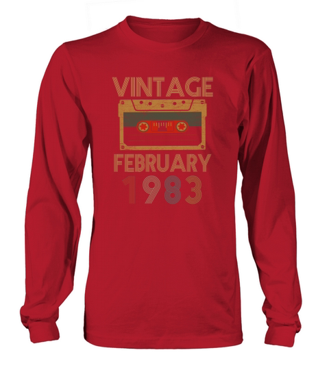 36 Years Vintage February 1983 Long sleeved Unisex