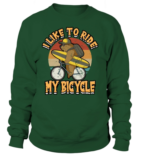 Bicycle Bike Cycling Bike Saying Bear Gift Women's Sweatshirt