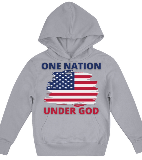 ONE NATION UNDER GOD Kids Hoodie