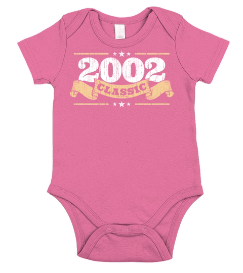 Anniversary 2002 Classic Matching Couple Distresse Short Sleeve Baby One-Piece