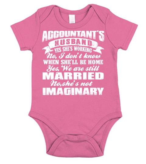 Accountant - Accountants husband is working Short Sleeve Baby One-Piece