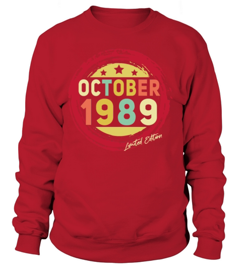 Born October 1989 Vintage Gift Women's Sweatshirt