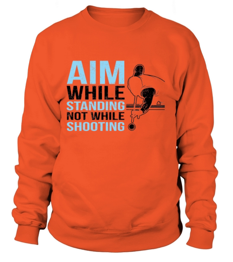 Aim Standing Snooker Pool Billiard Player Women's Sweatshirt