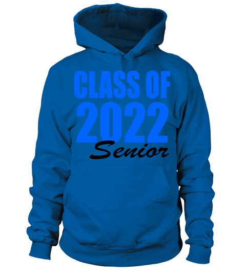 Class of 2022 senior blue Women's Hoodie