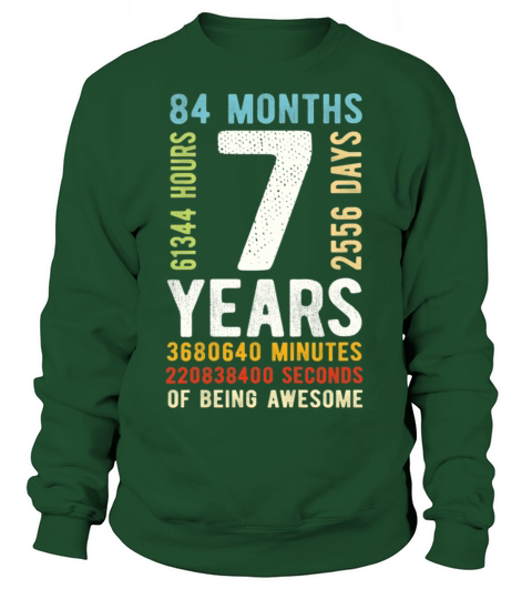 7th Birthday time countdown Women's Sweatshirt
