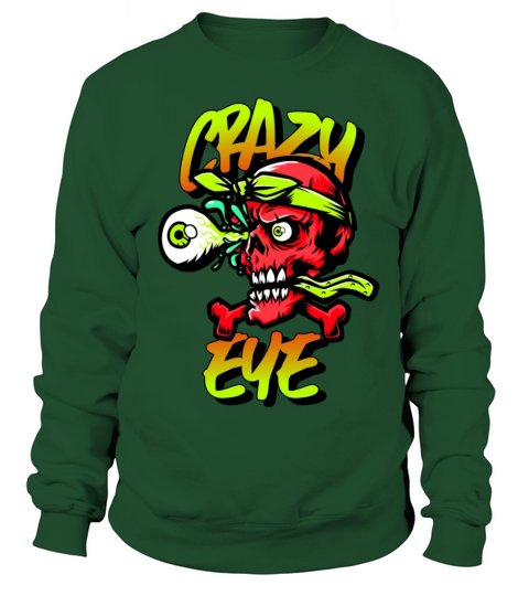 Santa Cruz Inspired Crazy Eye Design Men's Sweatshirt