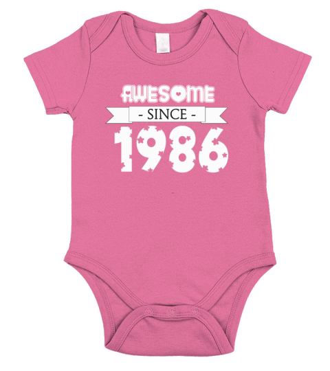 1986 Vintage-Outfit Short Sleeve Baby One-Piece