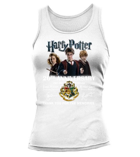 Officical Hary Potter 20th anniversary 2001 2021 thank you for the memories signatures Tank top Woman