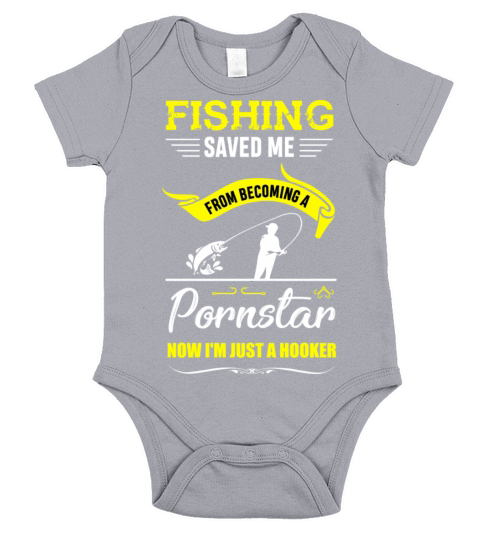 Fishing Fisherman Pornstar Hooker Angler Gift Short Sleeve Baby One-Piece