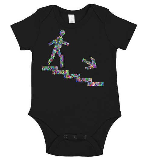 Fire Escape Prismatic Short Sleeve Baby One-Piece