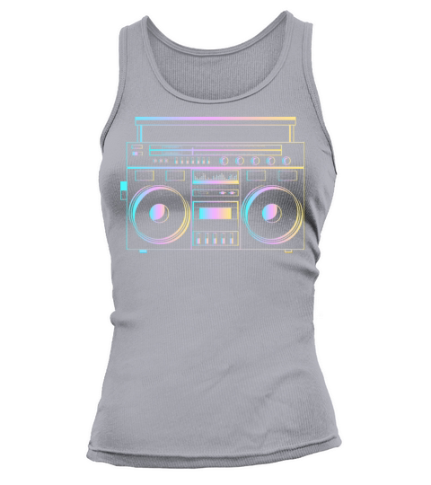 Boombox Ghetto Blaster in cool gradient Style Women's Tank Top