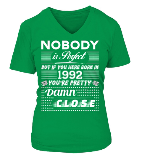 IF YOU WERE BORN IN 1992 Women's V-Neck T-shirt