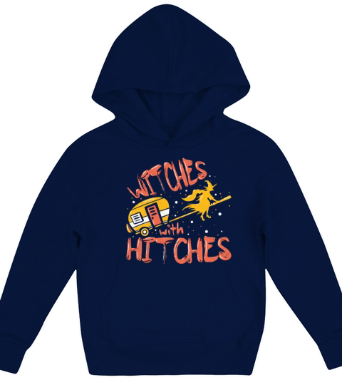 Witches with Hitches Funny Halloween Costume Kids Hoodie