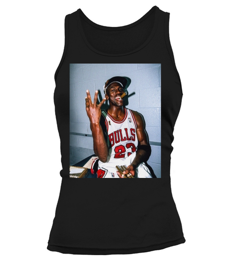 Vintage Michael Jordan Three Peat Cigar T-Shirt Tank top Woman