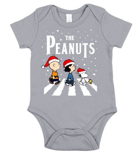The Peanuts Snoopy Abbey Road Christmas Short Sleeve Baby One-Piece
