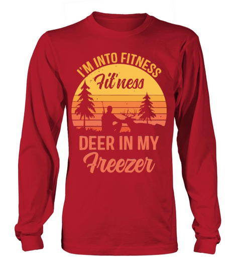 Buck Funny Deer Hunting Hunter Fitness Men's Long Sleeve
