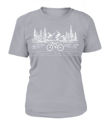 Mountain Bike MTB Shirt Mountains Trails Bikes T-Shirt Woman