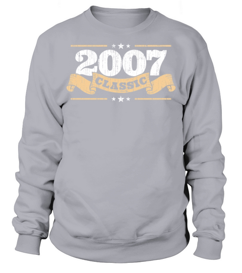 Anniversary 2007 Classic Matching Couple Distresse Men's Sweatshirt