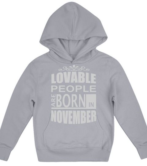 born in november Kids Hoodie