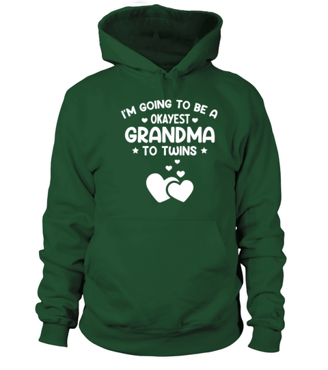 Going To Be a Grandma To Twins Promoted New Grandm Women's Hoodie