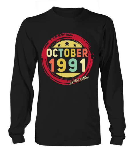 Vintage October 1991 Limited Men's Long Sleeve