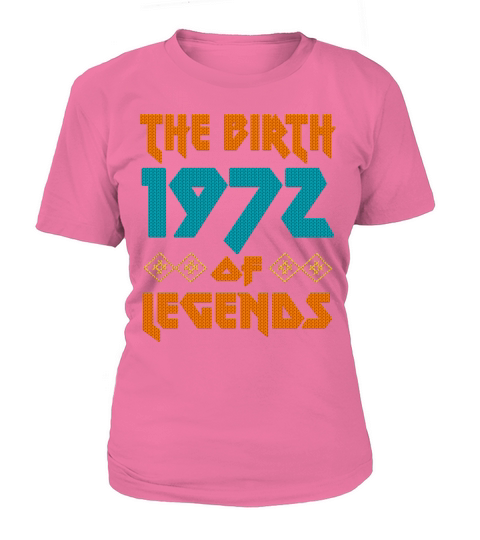 50th Birthday Vintage 1972 Metal Style Ugly T-Shirt Woman