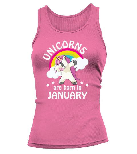 Unicorns are Born in January Women's Tank Top