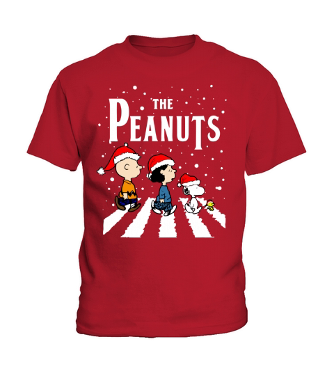 The Peanuts Snoopy Abbey Road Christmas Kids T-Shirt