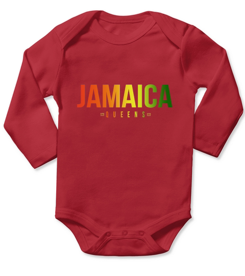Jamaica Queens Long Sleeve Baby One-Piece
